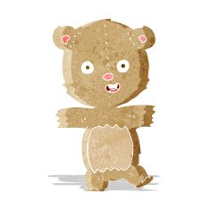 cartoon dancing teddy bear