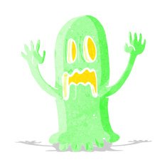 cartoon spooky ghost N45
