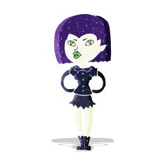 Cartoon Vampire Girl N27