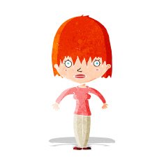 cartoon woman staring N2