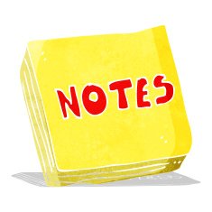 cartoon notes pad