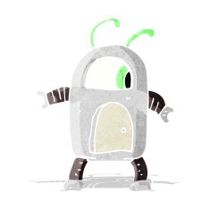 cartoon alien robot N2