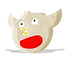funny cartoon christmas robin N4