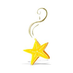cartoon magic star necklace