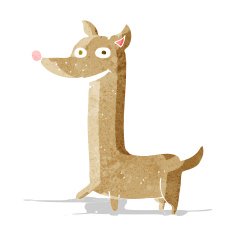 funny cartoon dog N7