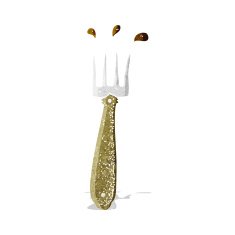 cartoon fork N11