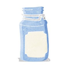 cartoon kitchen jar