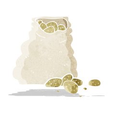 Cartoon Sack Of Potatoes N2