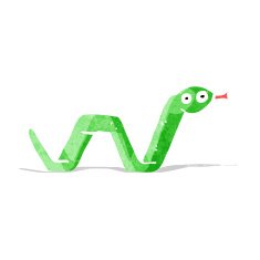 funny cartoon snake N29