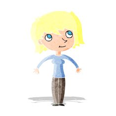 cartoon woman shrugging N2