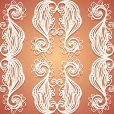 Seamless Ornate Pattern (Vector) Hand Drawn Texture N23