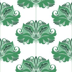 Seamless Floral Pattern (Vector) Hand Drawn Texture N42