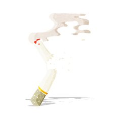 cartoon broken cigarette