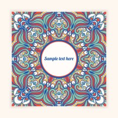 beautiful square greeting card