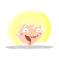 cartoon happy girl N13