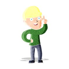 cartoon boy with idea N28