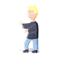cartoon shocked man N30