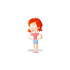 cartoon woman with hands on hips N8