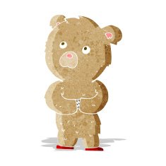 cartoon teddy bear N104