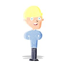cartoon happy man N35