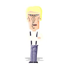 cartoon angry man N19