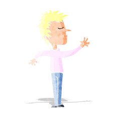 cartoon dismissive man