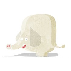 cartoon happy elephant N2
