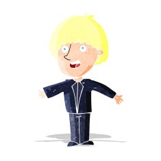 cartoon happy man N42