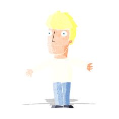 cartoon confused man N27