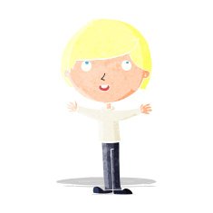 cartoon happy boy N25