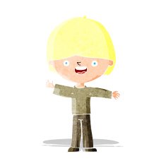 cartoon happy boy N26