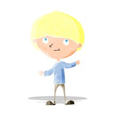 cartoon happy boy N27