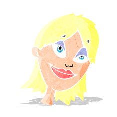 cartoon happy woman N31