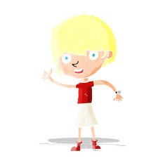 cartoon boy with positive attitude N3