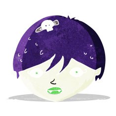 cartoon vampire face N2