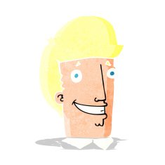 cartoon happy man N46