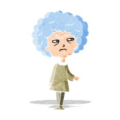 cartoon old lady N3