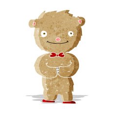 cartoon teddy bear N110