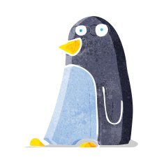 Cartoon penguin N52