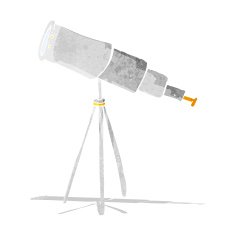 cartoon telescope N2