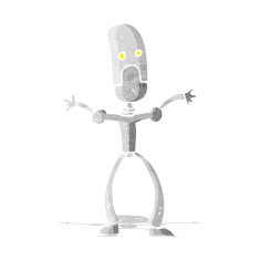 cartoon funny robot N15