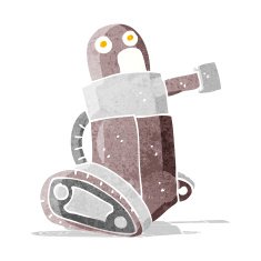 cartoon tank robot N2