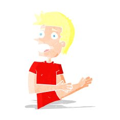 cartoon stressed man N14