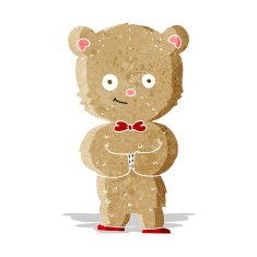 cartoon teddy bear N111