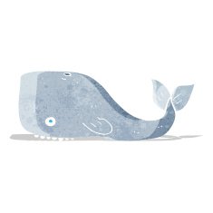 Cartoon Whale N49