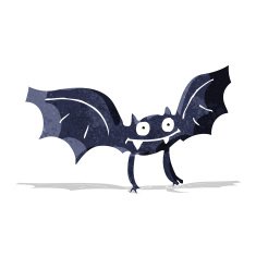 cartoon vampire bat N15
