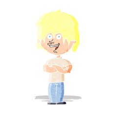 cartoon happy man N49