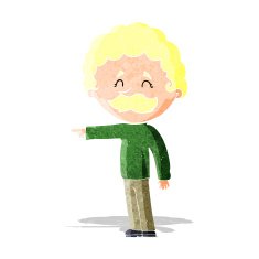 cartoon man with mustache pointing N3