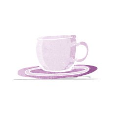 cartoon tea cup N19