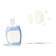 cartoon spray can N17